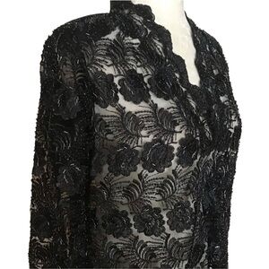 Lace Beaded Blouse Size Small
Naga